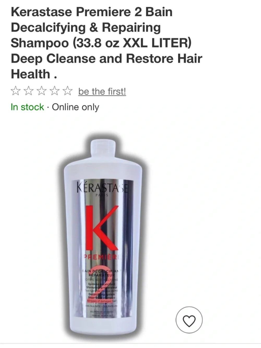 Kerastase professional decalcifying